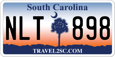 SC license plate NLT898