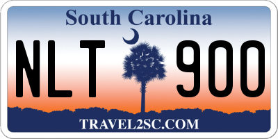 SC license plate NLT900