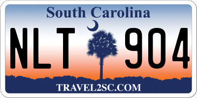 SC license plate NLT904