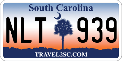 SC license plate NLT939