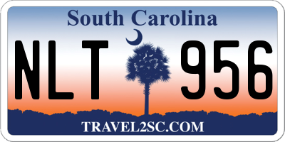 SC license plate NLT956