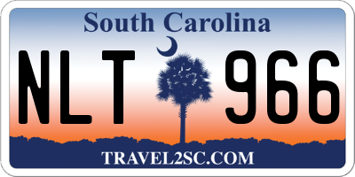 SC license plate NLT966