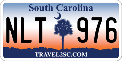 SC license plate NLT976