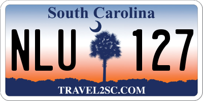 SC license plate NLU127