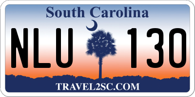 SC license plate NLU130