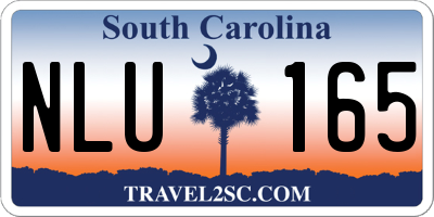 SC license plate NLU165