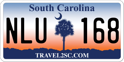 SC license plate NLU168
