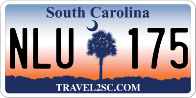 SC license plate NLU175