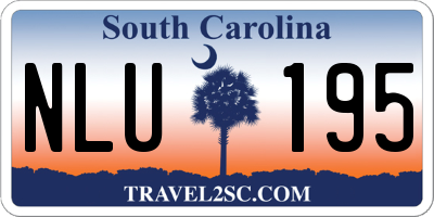 SC license plate NLU195
