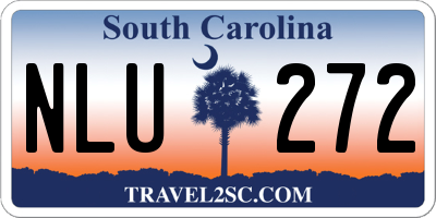 SC license plate NLU272