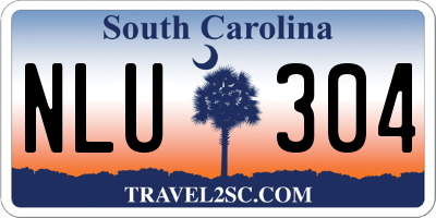 SC license plate NLU304