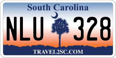 SC license plate NLU328