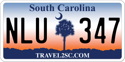 SC license plate NLU347