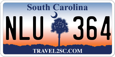 SC license plate NLU364