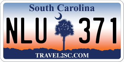 SC license plate NLU371