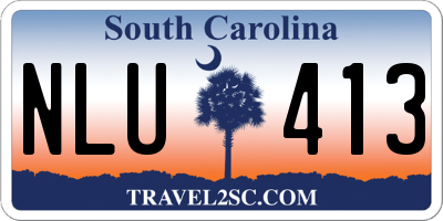SC license plate NLU413