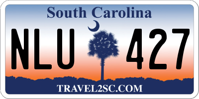 SC license plate NLU427