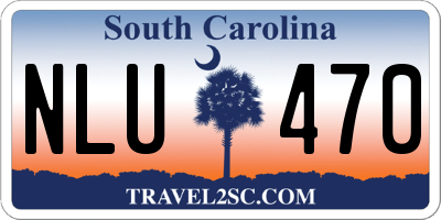 SC license plate NLU470