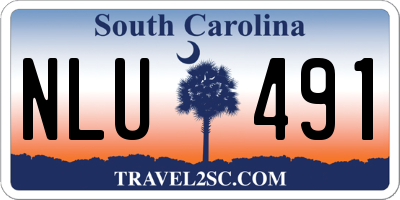 SC license plate NLU491