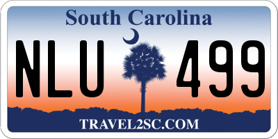 SC license plate NLU499