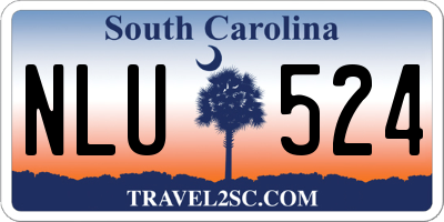 SC license plate NLU524
