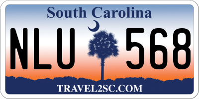 SC license plate NLU568
