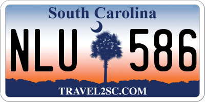 SC license plate NLU586