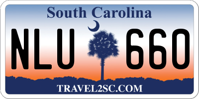 SC license plate NLU660