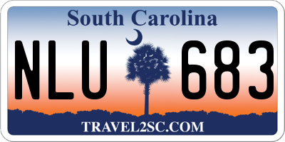 SC license plate NLU683