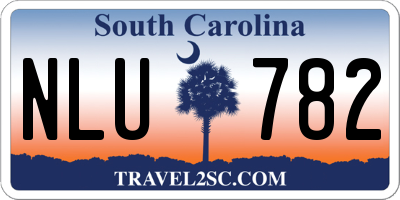 SC license plate NLU782
