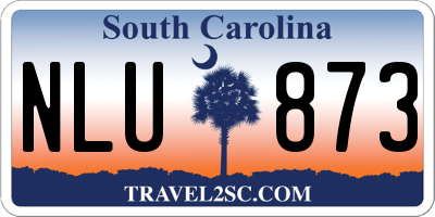 SC license plate NLU873