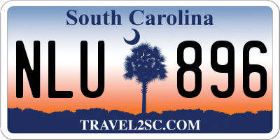 SC license plate NLU896