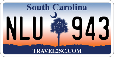 SC license plate NLU943