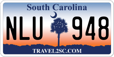 SC license plate NLU948