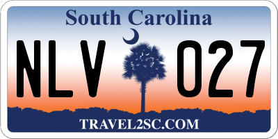 SC license plate NLV027