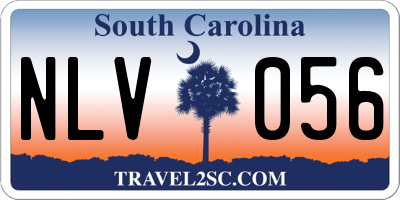 SC license plate NLV056