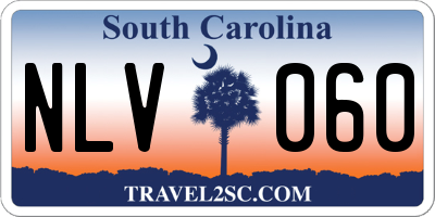 SC license plate NLV060