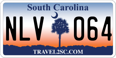 SC license plate NLV064