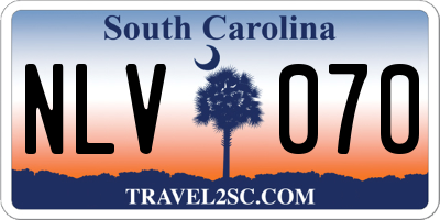SC license plate NLV070