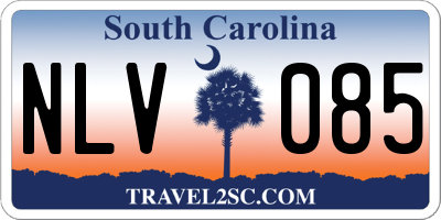 SC license plate NLV085
