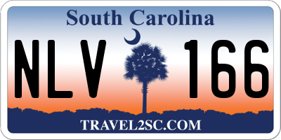 SC license plate NLV166