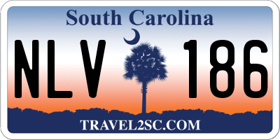 SC license plate NLV186