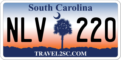 SC license plate NLV220