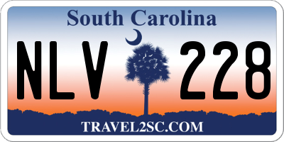SC license plate NLV228