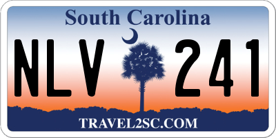 SC license plate NLV241