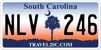 SC license plate NLV246