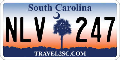 SC license plate NLV247