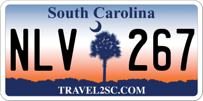 SC license plate NLV267