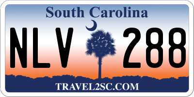 SC license plate NLV288