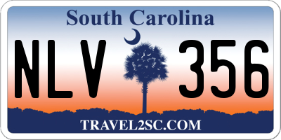SC license plate NLV356